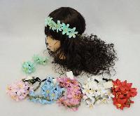 Floral Head Wreath with 5 Flowers